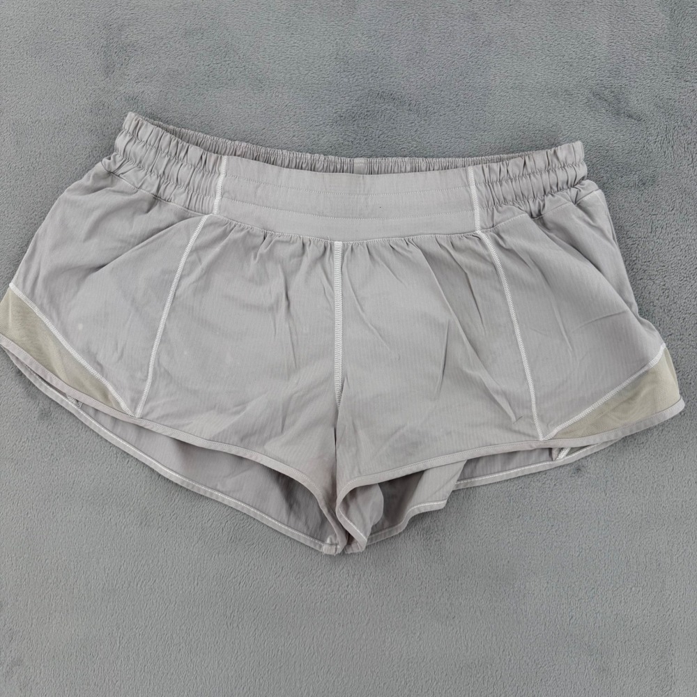Lululemon Shorts Size 10 Hotty Hot Short II 2.5 Grey Low Rise Athletic Running